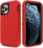 iPhone 11 Pro - Heavy Duty Rugged Case - Red/Black