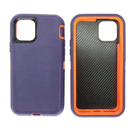 iPhone 11 Pro Max - Heavy Duty Rugged Case - Purple/Orange