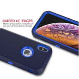 iPhone X/XS - Heavy Duty Rugged Case - Blue/Teal