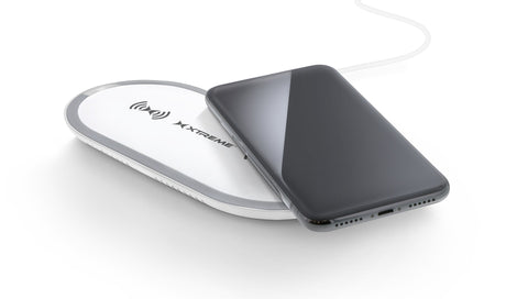 Xtreme Dual 10W QI Wireless Charging Pad - White