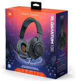 JL - Quantum 100 Wired Over-Ear Gaming Headphones - Black