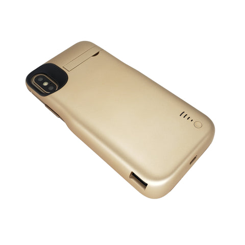 JLW 5000mAh iPhone X/XS Power Case w/ USB Port - Gold