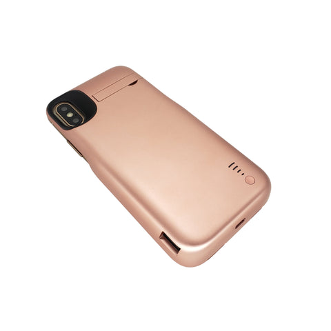 JLW 5000mAh iPhone X/XS Power Case w/ USB Port - Rose Gold