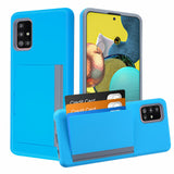 MB - Hybrid Cover w/ Card Storage for Samsung Galaxy A51 5G - Sky Blue