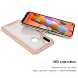 MB - Lux Series Case w/Tempered Glass for Samsung Galaxy A11 - Rose Gold