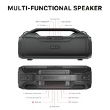 MB - Throwback Waterproof Bluetooth Speaker - Black