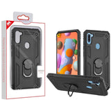 MB - Premium Cover w/ Ring Stand for Samsung Galaxy A11 - Black