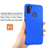 MB - Premium Protector Cover for Samsung Galaxy A11 - Blue/Black