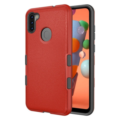 MB - Premium Protector Cover for Samsung Galaxy A11 - Red/Black
