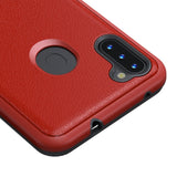 MB - Premium Protector Cover for Samsung Galaxy A11 - Red/Black