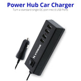 Xtreme 4-Port USB Power Hub Car Charger