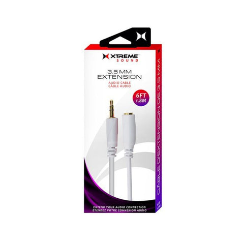 Xtreme 3.5mm Extension Audio Cable - 6ft