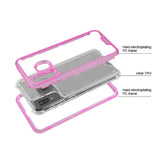 Samsung A50/A20 - Hybrid Protector Case (Transparent/Pink)