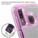 Samsung A50/A20 - Hybrid Protector Case (Transparent/Pink)