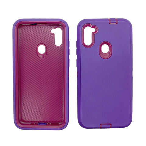 Samsung Galaxy A11 - Heavy Duty Rugged Case - Purple/Pink