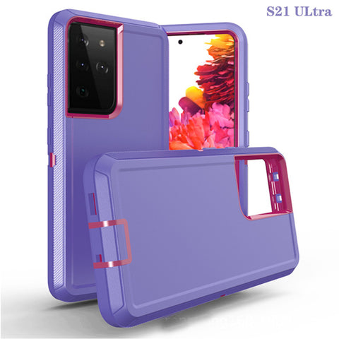 Samsung Galaxy S21 Ultra - Heavy Duty Rugged Case - Purple/Pink