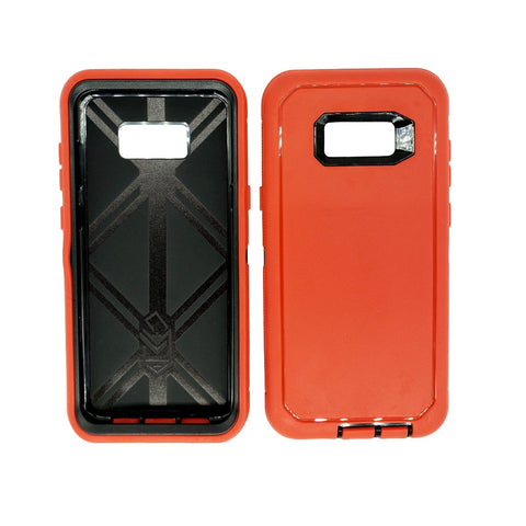 Samsung Galaxy S8 - Heavy Duty Rugged Case - Red/Black