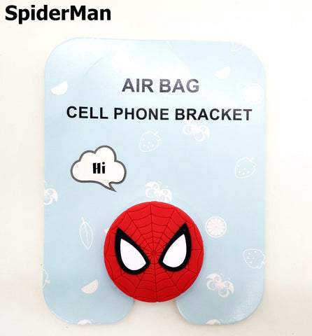 Superhero Cartoon Phone Pop Up Grip-Spiderman