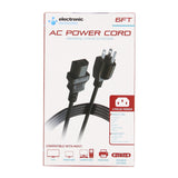 Universal 3-Pin AC Power Cord (6ft)