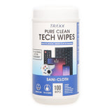 Traxx Pure Clean Tech Wipes (100 Wipes)