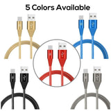Type-C Cable Nylon Braided 2.4A (JKX-19) - Black