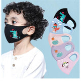 Children Anti-pollution Masks Reusable - Black