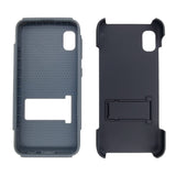 Dual Layer Case w/ Kickstand for Samsung Galaxy A10e - Black/Grey