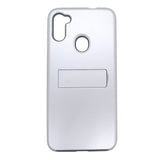 Dual Layer Case w/ Kickstand for Samsung Galaxy A11 - Silver