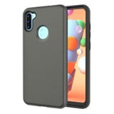 MB - Fuse Hybrid Cover for Samsung Galaxy A11 - Gray/Black