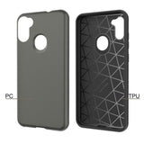 MB - Fuse Hybrid Cover for Samsung Galaxy A11 - Gray/Black