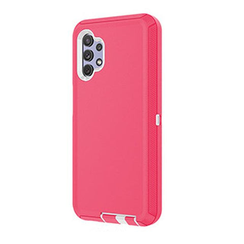 Samsung Galaxy A32 5G - Heavy Duty Rugged Case - Pink/White