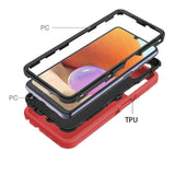 Samsung Galaxy A32 5G - Heavy Duty Rugged Case - Pink/White