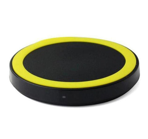 Mini Qi Wireless Charger Pad - Yellow