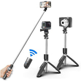 Wireless Selfie Stick w/ Tripod & Remote - White