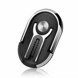 Multipurpose Phone Bracket Holder-360 Degree Rotation Metal Ring Grip-Silver