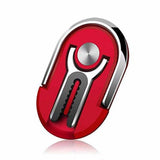 Multipurpose Phone Bracket Holder-360 Degree Rotation Metal Ring Grip-Silver