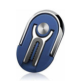 Multipurpose Phone Bracket Holder-360 Degree Rotation Metal Ring Grip-Silver