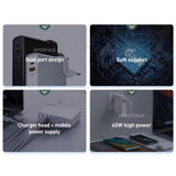 BS - 10000mAh 2 in 1 Quick Charger & Power Bank - Black
