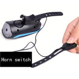 Bicycle 2 in 1 Horn + Light - Black/Red