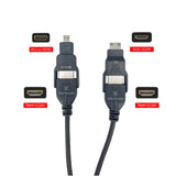 4 in 1 HDMI High Resolution 4K Cable (6ft)