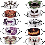 Halloween Adult Face Mask Washable W/ PM2.5 Filter - Design #1