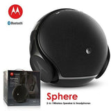 MT - Sphere 2-in-1 Bluetooth Speaker with Over-Ear Headphones - Black