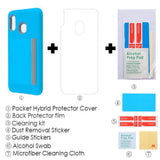 MB - Hybrid Cover w/ Card Storage for Samsung A20 - Blue