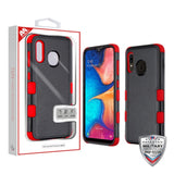 MB - TUFF Hybrid Protector Case for Samsung A20 - Black/Red