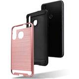 Asmyna Brushed Case for Samsung A50/A20 - Rose Gold