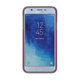 Dual Layer Case w/ Kickstand for Samsung J7 Star - Pink/Gray