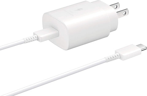 SM - 25W USB-C Wall Charger w/ USB-C Cable (Retail) - White