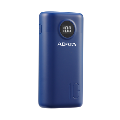 AD - 10,000mAh Power Bank w/ 3 Ports - Blue