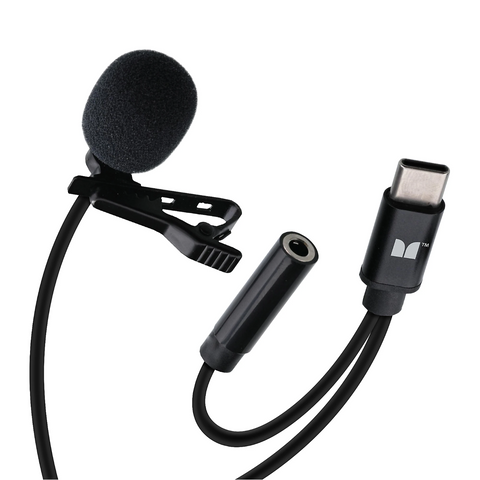 MS - Lavalier Clip-On Microphone (Type-C) - Black