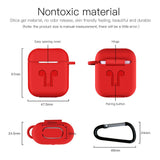 Soft Silicone Cover for Airpods - Red
